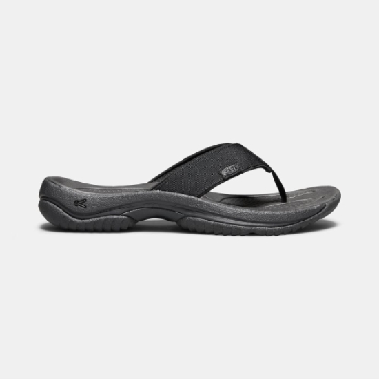 Black Grey Men's Keen Kona Flip II Flip-Flops | 35489VJGO