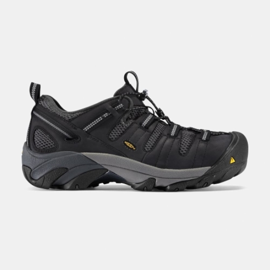 Black Men's Keen Atlanta Cool Steel Toe Work Shoes | 74615UTMS