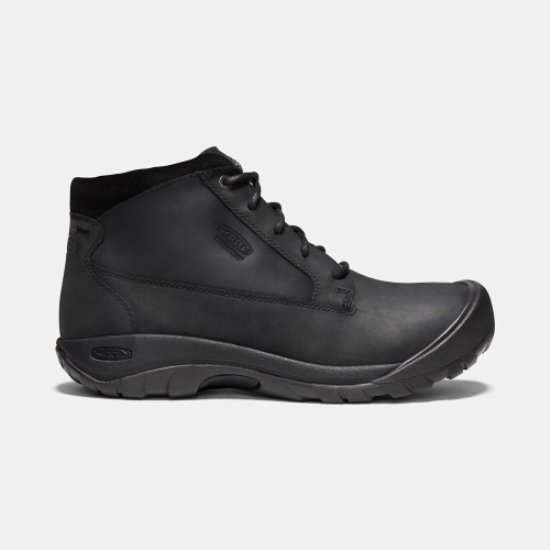 Black Men's Keen Austin Casual Waterproof Boots | 87942FNZK