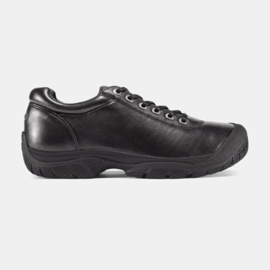 Black Men's Keen Ptc Dress Oxford Work Shoes | 72013LSYE