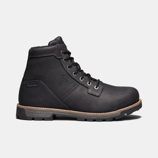 Black Men's Keen Seattle 6 Waterproof Aluminum Toe Work Boots | 91642ISJD