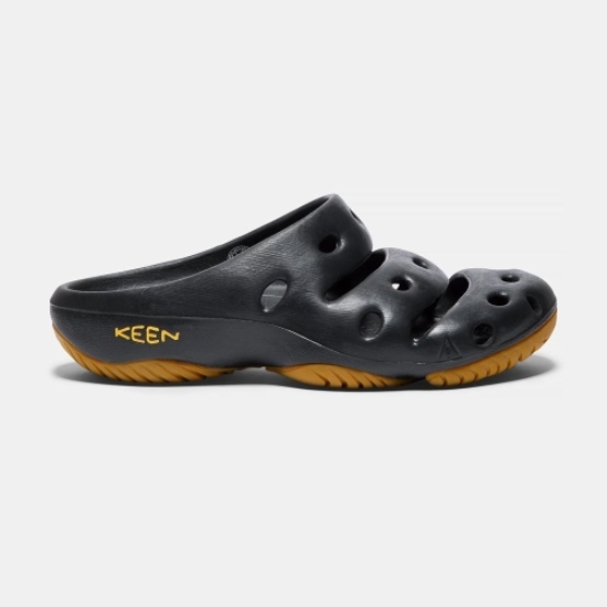 Black Men's Keen Yogui Sandals | 23918GXST