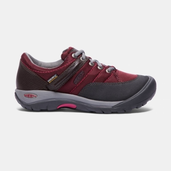 Black Red Women's Keen Presidio Sport Mesh Waterproof Work Shoes | 37810LPJY