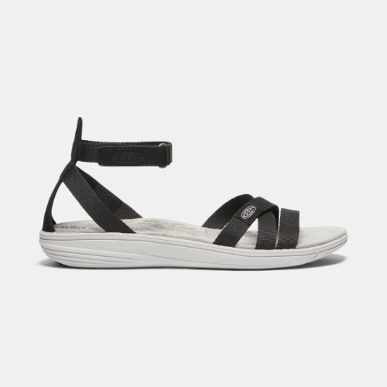 Black Women's Keen Damaya Ankle Strap Sandals | 37249VDUZ