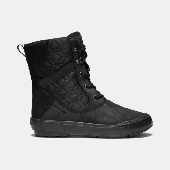 Black Women's Keen Elsa II Waterproof Quilted Winter Boots | 45038JACS