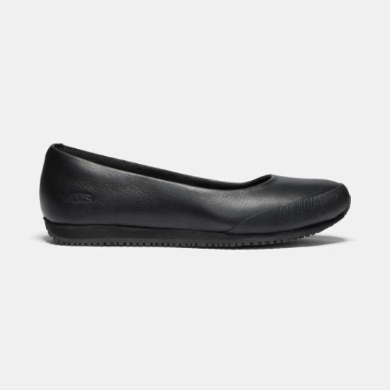 Black Women's Keen Kanteen Soft Toe Work Shoes | 08627BLAI