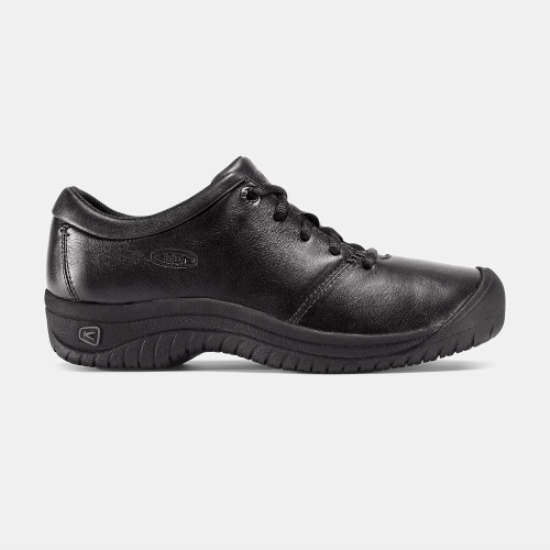 Black Women's Keen Ptc Oxford Work Shoes | 39057RPCU