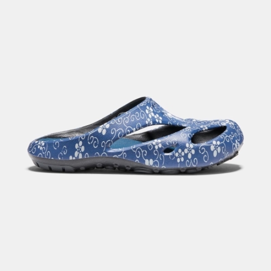 Blue Men's Keen Shanti Arts X Iroha Aluminum Toe Sandals | 72401DUCF