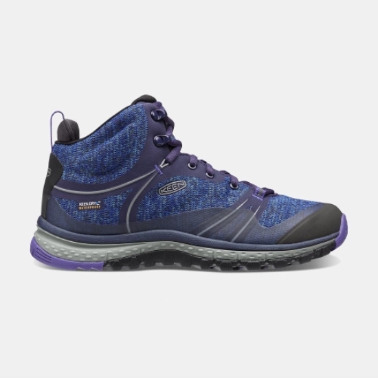 Blue Purple Women's Keen Terradora Waterproof Mid Hiking Boots | 40568QYHA