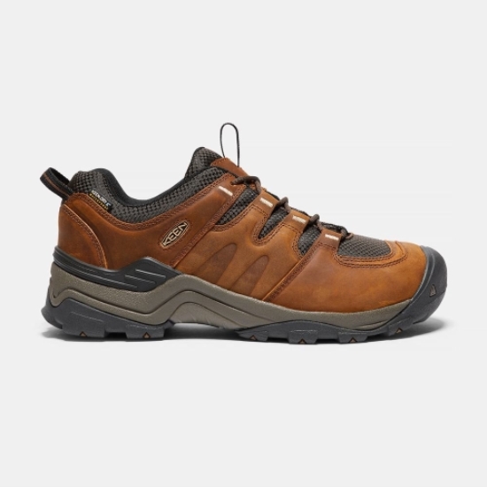 Brown Black Men's Keen Gypsum II Waterproof Hiking Shoes | 70365IWED