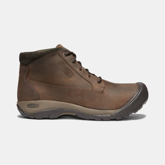 Brown Men's Keen Austin Casual Waterproof Boots | 94362RQHF