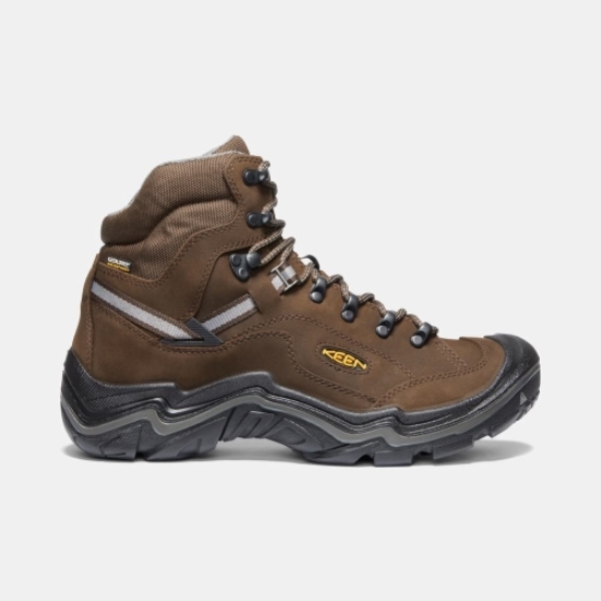 Brown Men's Keen Durand II Mid Waterproof Hiking Boots | 17065MFKP