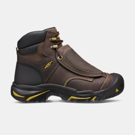 Brown Men's Keen Mt Vernon 6 Steel Toe Work Boots | 67250PZHU