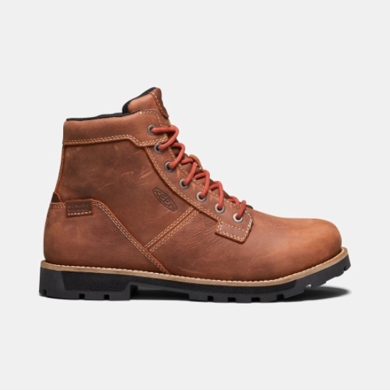 Brown Men's Keen Seattle 6 Waterproof Aluminum Toe Work Boots | 58642TKQZ