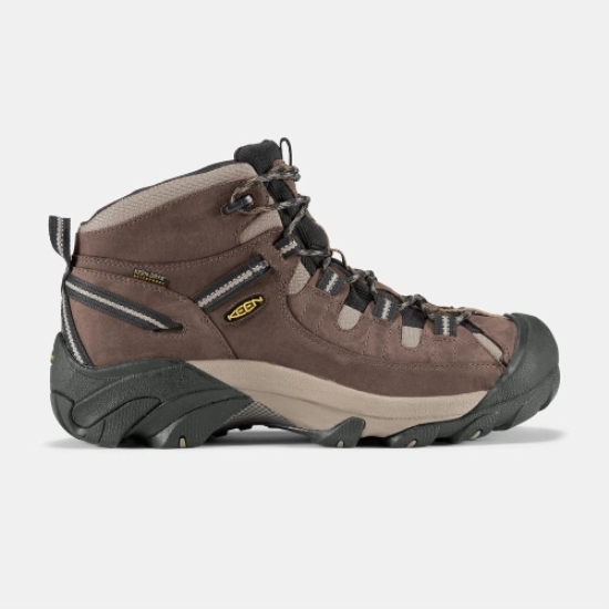 Brown Men's Keen Targhee II Waterproof Mid Wide Hiking Boots | 19803EISM