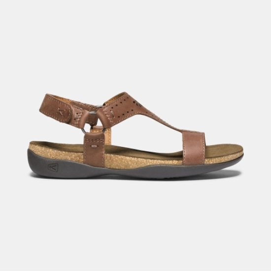 Brown Women's Keen Kaci Ana T-strap Sandals | 24013IYQJ