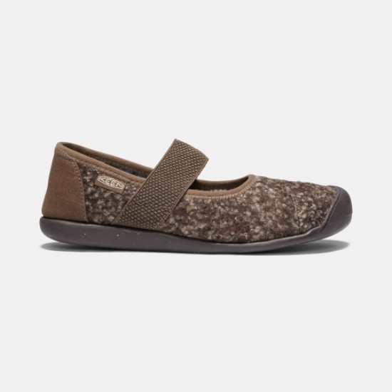 Brown Women's Keen Sienna Wool Mary Jane Shoes | 62403QBJI