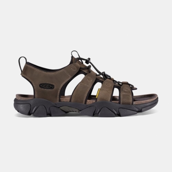 Dark Brown Men's Keen Daytona Hiking Sandals | 68742RGHY