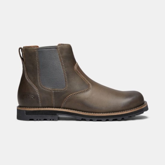 Dark Brown Men's Keen The 59' Chelsea Boots | 90473UOLN