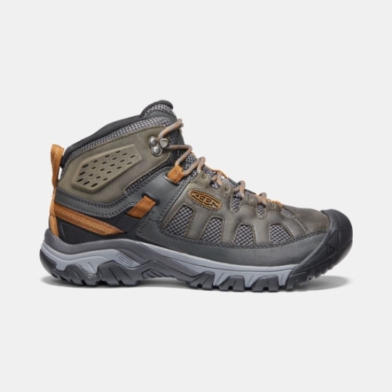 Dark Olive Men's Keen Targhee Vent Mid Hiking Boots | 08241BCIF