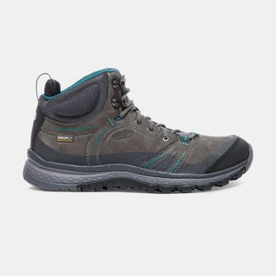 Deep Grey Women's Keen Terradora Leather Waterproof Mid Hiking Boots | 98713ZVOC