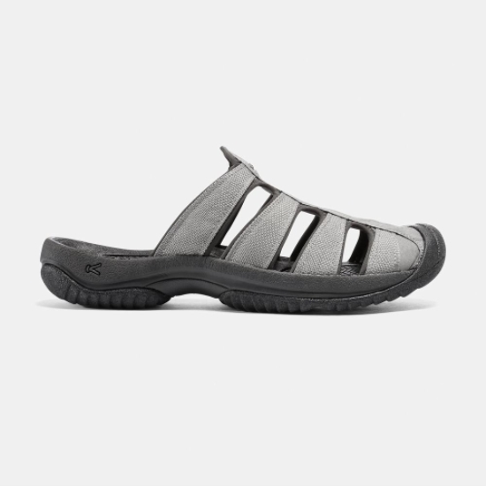 Grey Black Men's Keen Aruba II Sandals | 70835QKGW