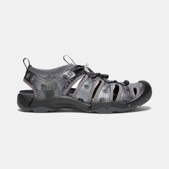 Grey Black Men's Keen Evofit One Sandals | 98512YUGF