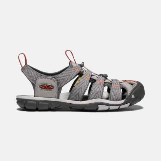 Grey Men's Keen Clearwater Cnx Hiking Sandals | 97842XVUN