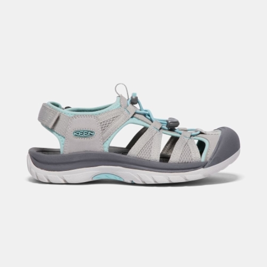 Grey Turquoise Women's Keen Venice II H2 Sandals | 18023GKJF