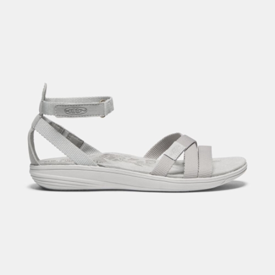 Grey Women's Keen Damaya Ankle Strap Sandals | 06749TRJD