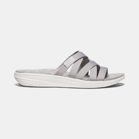 Grey Women's Keen Damaya Slides | 70214DWMG