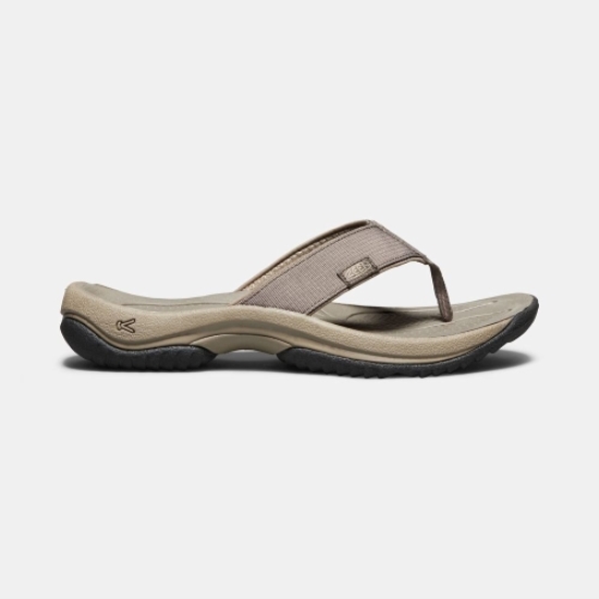 Khaki Men's Keen Kona Flip II Flip-Flops | 46173WMGZ