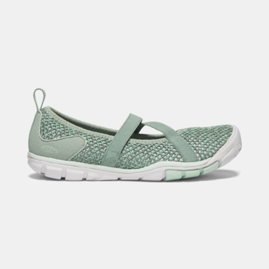 Light Green Women's Keen Hush Knit Mary Jane Shoes | 03675GRHB