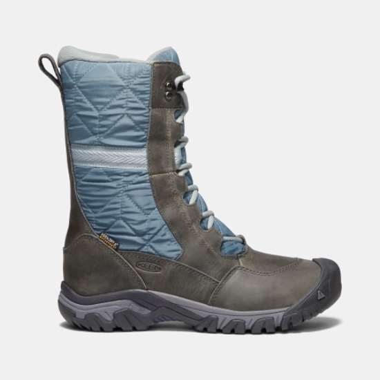 Olive Blue Women's Keen Hoodoo III Tall Snow Boots | 82491JUAT