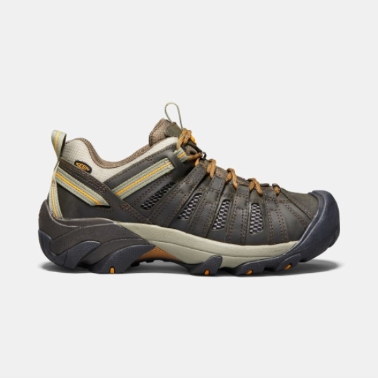 Olive Gold Men's Keen Voyageur Hiking Shoes | 80573XRGW