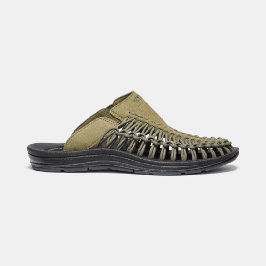 Olive Men's Keen Uneek Uneek Sandals | 34856YPTR