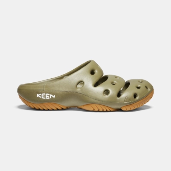 Olive Men's Keen Yogui Sandals | 16039KTLZ