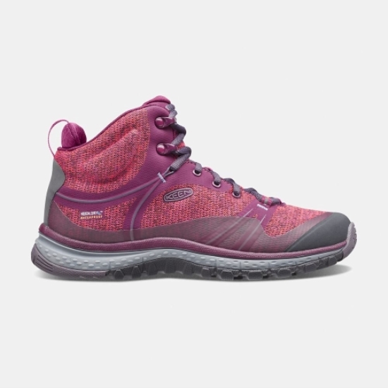 Purple Women's Keen Terradora Waterproof Mid Hiking Boots | 58164NFKC